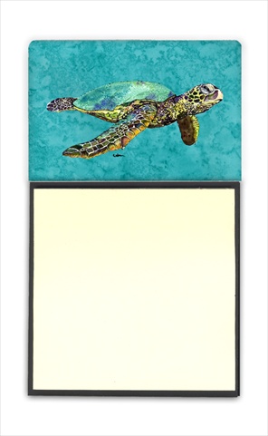 Turtle Refiillable Sticky Note Holder or Postit Note Dispenser, 3 x 3 In.