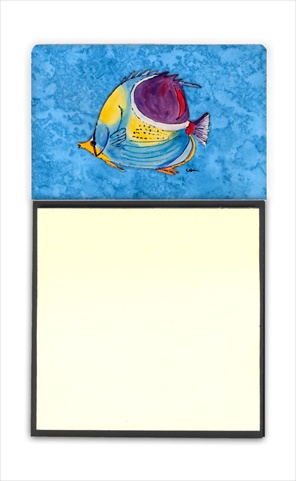 8676SN Tropical Fish Refiillable Sticky Note Holder or Postit Note Dispenser- 3 x 3 In.
