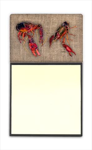 Crawfish Refiillable Sticky Note Holder or Postit Note Dispenser, 3 x 3 In.