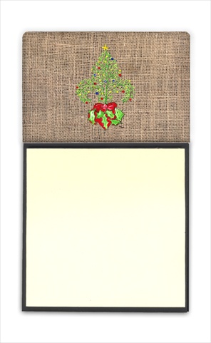 8745SN Christmas Tree Fleur de lis Refiillable Sticky Note Holder or Postit Note Dispenser- 3 x 3 In.
