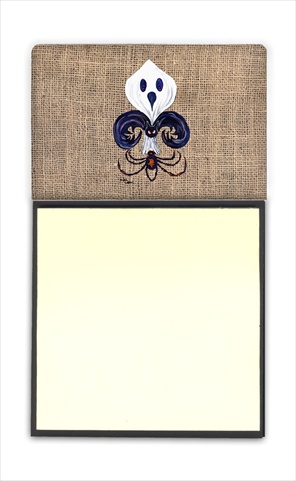 Halloween Ghost Spider Bat Fleur de lis Refiillable Sticky Note Holder or Postit Note Dispenser, 3 x 3 In.
