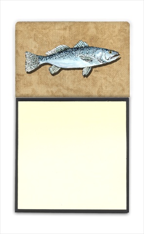 8809SN Speckled Trout Refiillable Sticky Note Holder or Postit Note Dispenser- 3 x 3 In.