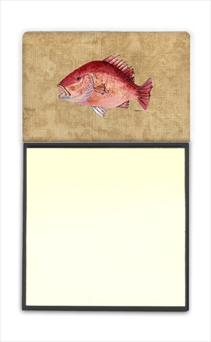 8812SN Strawberry Snapper Refiillable Sticky Note Holder or Postit Note Dispenser- 3 x 3 In.
