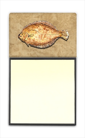 Flounder Refiillable Sticky Note Holder or Postit Note Dispenser, 3 x 3 In.