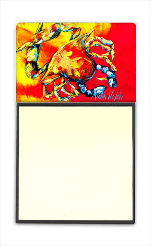 Crab Hot Dang Refiillable Sticky Note Holder or Postit Note Dispenser, 3 x 3 In.