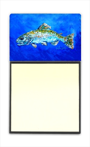 MW1124SN Fish Headed Downstream Refiillable Sticky Note Holder or Postit Note Dispenser- 3 x 3 In.