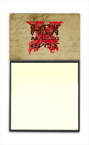 SB3006SN Hex marks the spot Halloween Refiillable Sticky Note Holder or Postit Note Dispenser- 3 x 3 In.