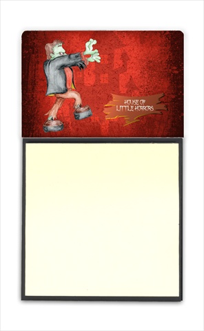 Little House of Horrors with Frankenstein Halloween Refiillable Sticky Note Holder or Postit Note Dispenser, 3 x 3 In.