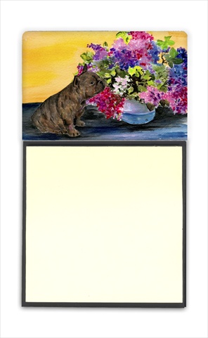 SS8536SN French Bulldog Refiillable Sticky Note Holder or Postit Note Dispenser- 3 x 3 In.