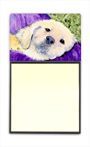 SS8715SN Golden Retriever Refiillable Sticky Note Holder or Postit Note Dispenser- 3 x 3 In.