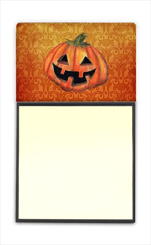 SB3020SN October Pumpkin Halloween Refiillable Sticky Note Holder or Postit Note Dispenser- 3 x 3 In.
