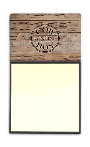 SB3057SN Genuine Cow Boy Branded Refiillable Sticky Note Holder or Postit Note Dispenser- 3 x 3 In.