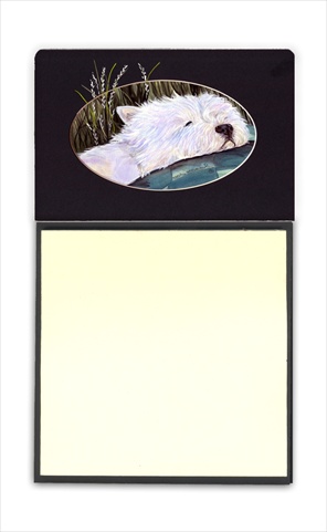 Westie Refiillable Sticky Note Holder or Postit Note Dispenser, 3 x 3 In.