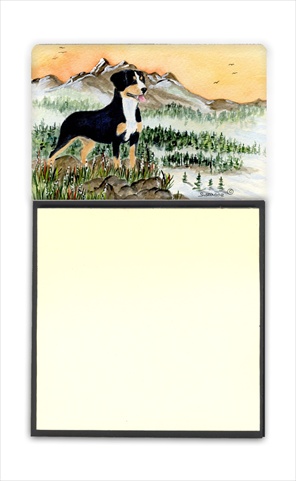 SS8119SN Entlebucher Mountain Dog Refiillable Sticky Note Holder or Postit Note Dispenser- 3 x 3 In.