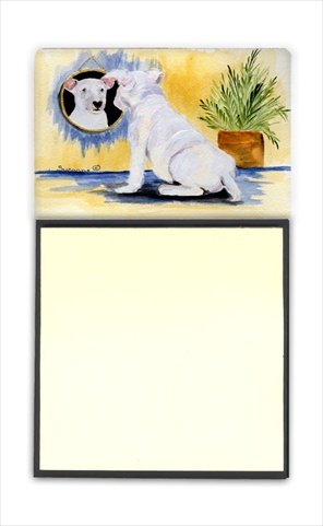 SS8135SN Bull Terrier Refiillable Sticky Note Holder or Postit Note Dispenser- 3 x 3 In.