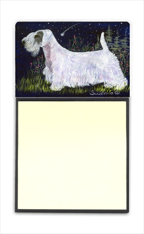 SS8145SN Sealyham Terrier Refiillable Sticky Note Holder or Postit Note Dispenser- 3 x 3 In.