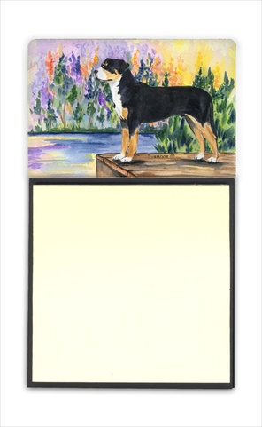 Picture of Carolines Treasures SS8160SN Greater Swiss Mountain Dog Refiillable Sticky Note Holder or Postit Note Dispenser