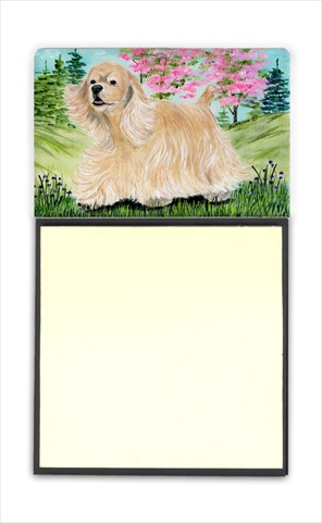 Picture of Carolines Treasures SS8189SN Cocker Spaniel Refiillable Sticky Note Holder or Postit Note Dispenser