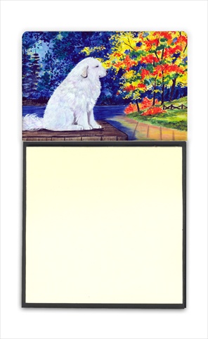 SS8240SN Great Pyrenees Refiillable Sticky Note Holder or Postit Note Dispenser