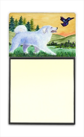 Picture of Carolines Treasures SS8241SN Great Pyrenees Refiillable Sticky Note Holder or Postit Note Dispenser