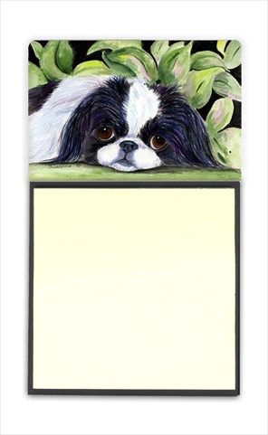 Picture of Carolines Treasures SS8322SN Japanese Chin Refiillable Sticky Note Holder or Postit Note Dispenser
