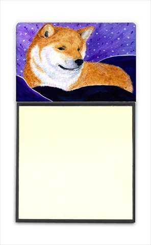 SS8417SN Shiba Inu Refiillable Sticky Note Holder or Postit Note Dispenser