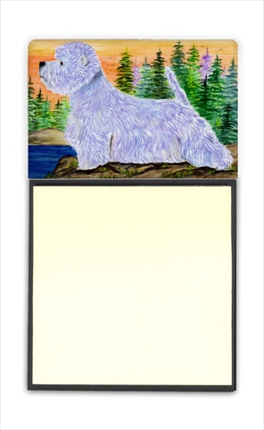 SS8418SN Westie Refiillable Sticky Note Holder or Postit Note Dispenser