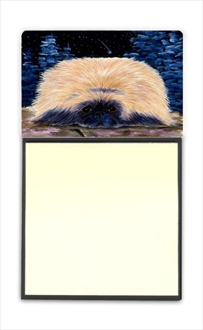 Starry Night Pekingese Refiillable Sticky Note Holder or Postit Note Dispenser