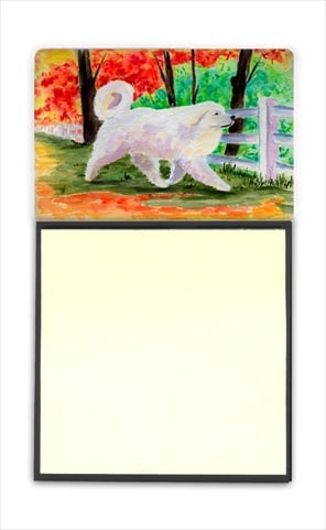Great Pyrenees Refiillable Sticky Note Holder or Postit Note Dispenser