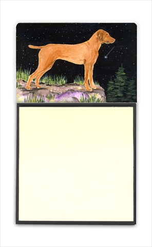 Starry Night Vizsla Refiillable Sticky Note Holder or Postit Note Dispenser