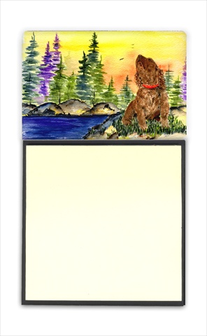American Water Spaniel Refiillable Sticky Note Holder or Postit Note Dispenser