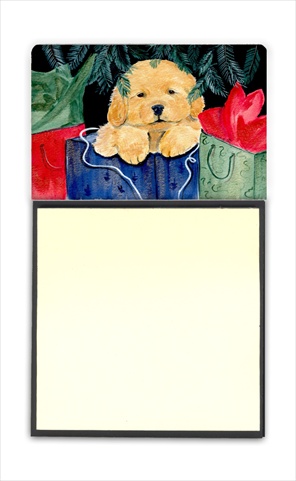 Picture of Carolines Treasures SS8580SN Golden Retriever Refiillable Sticky Note Holder or Postit Note Dispenser