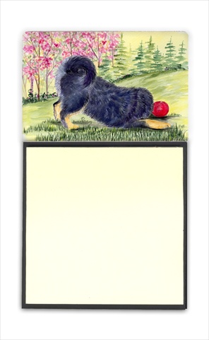 Tibetan Mastiff Refiillable Sticky Note Holder or Postit Note Dispenser