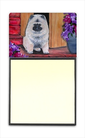 SS8622SN Keeshond Refiillable Sticky Note Holder or Postit Note Dispenser