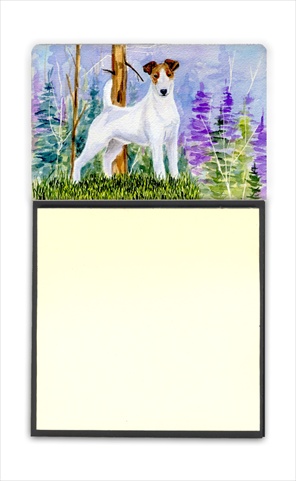 Jack Russell Terrier Refiillable Sticky Note Holder or Postit Note Dispenser