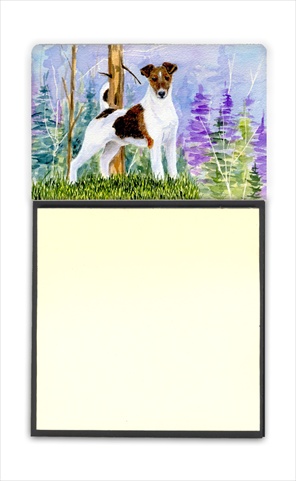 Jack Russell Terrier Refiillable Sticky Note Holder or Postit Note Dispenser