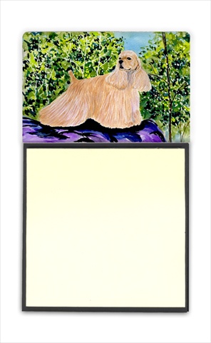 SS8668SN Cocker Spaniel Refiillable Sticky Note Holder or Postit Note Dispenser