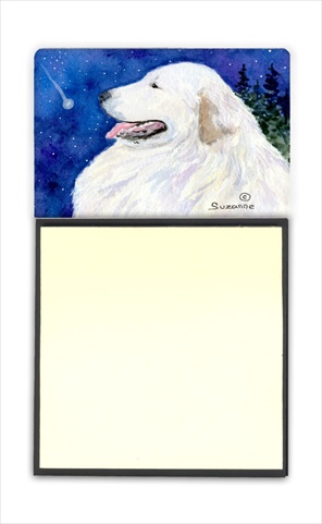SS8774SN Great Pyrenees Refiillable Sticky Note Holder or Postit Note Dispenser