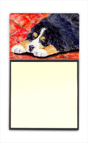 Bernese Mountain Dog Refiillable Sticky Note Holder or Postit Note Dispenser