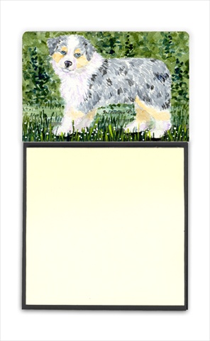 Australian Shepherd Refiillable Sticky Note Holder or Postit Note Dispenser