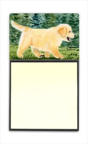 SS8859SN Golden Retriever Refiillable Sticky Note Holder or Postit Note Dispenser