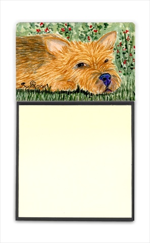 SS8862SN Norwich Terrier Refiillable Sticky Note Holder or Postit Note Dispenser