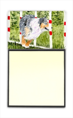 SS8885SN Australian Shepherd Refiillable Sticky Note Holder or Postit Note Dispenser