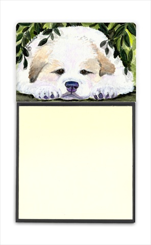 Picture of Carolines Treasures SS8944SN Golden Retriever Refiillable Sticky Note Holder or Postit Note Dispenser