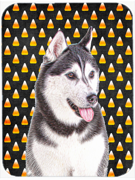 Candy Corn Halloween Alaskan Malamute Mouse Pad, Hot Pad or Trivet