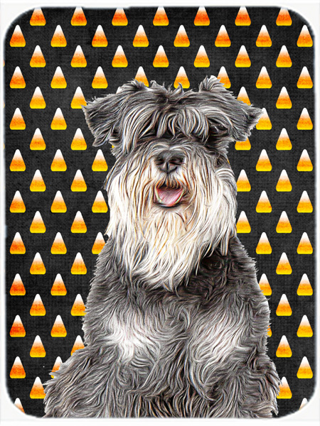 Candy Corn Halloween Schnauzer Mouse Pad, Hot Pad or Trivet