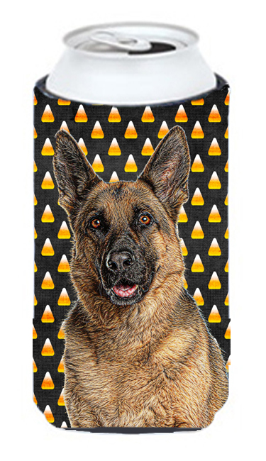 Candy Corn Halloween German Shepherd Tall Boy bottle sleeve Hugger