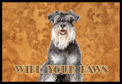 Schnauzer Wipe your Paws Indoor or Outdoor Mat