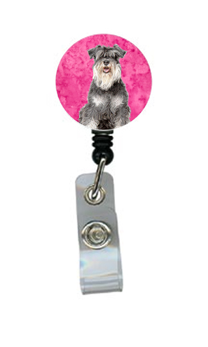 Schnauzer Retractable Badge Reel
