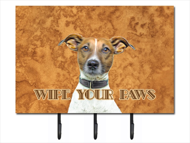 KJ1218TH68 Jack Russell Terrier Wipe your Paws Leash or Key Holder